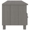 vidaXL TV Cabinet HAMAR Light Grey 158x40x40 cm Solid Wood Pine