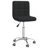 vidaXL Swivel Office Chair Black Fabric
