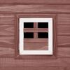 vidaXL Outdoor Chicken Cage Hen House with 1 Egg Cage Brown Wood