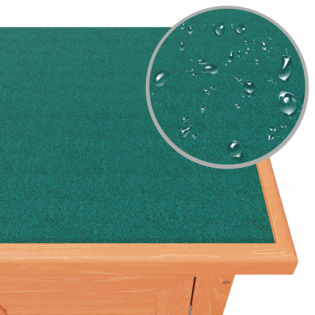 vidaXL Outdoor Rabbit Hutch Small Animal House Pet Cage 4 Doors Wood