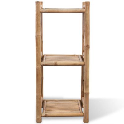 vidaXL 3-Tier Square Bamboo Shelf,  vidaXL 3-Tier Square Bamboo Shelf