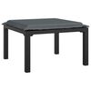 vidaXL 5 Piece Garden Lounge Set Black and Grey Poly Rattan
