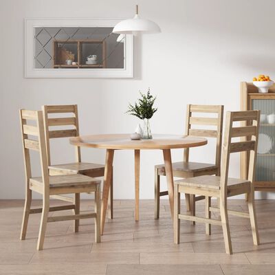 vidaXL Dining Chairs 4 pcs Solid Acacia Wood,  vidaXL Dining Chairs 4 pcs Solid Acacia Wood