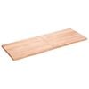 vidaXL Bathroom Countertop Light Brown 160x60x(2-4)cm Treated Solid Wood