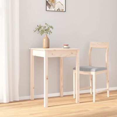 vidaXL Dining Table 55x55x75 cm Solid Wood Pine, natural vidaXL Dining Table 55x55x75 cm Solid Wood Pine