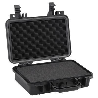 vidaXL Portable Flight Case Black 30x22x10 cm PP,  vidaXL Portable Flight Case Black 30x22x10 cm PP