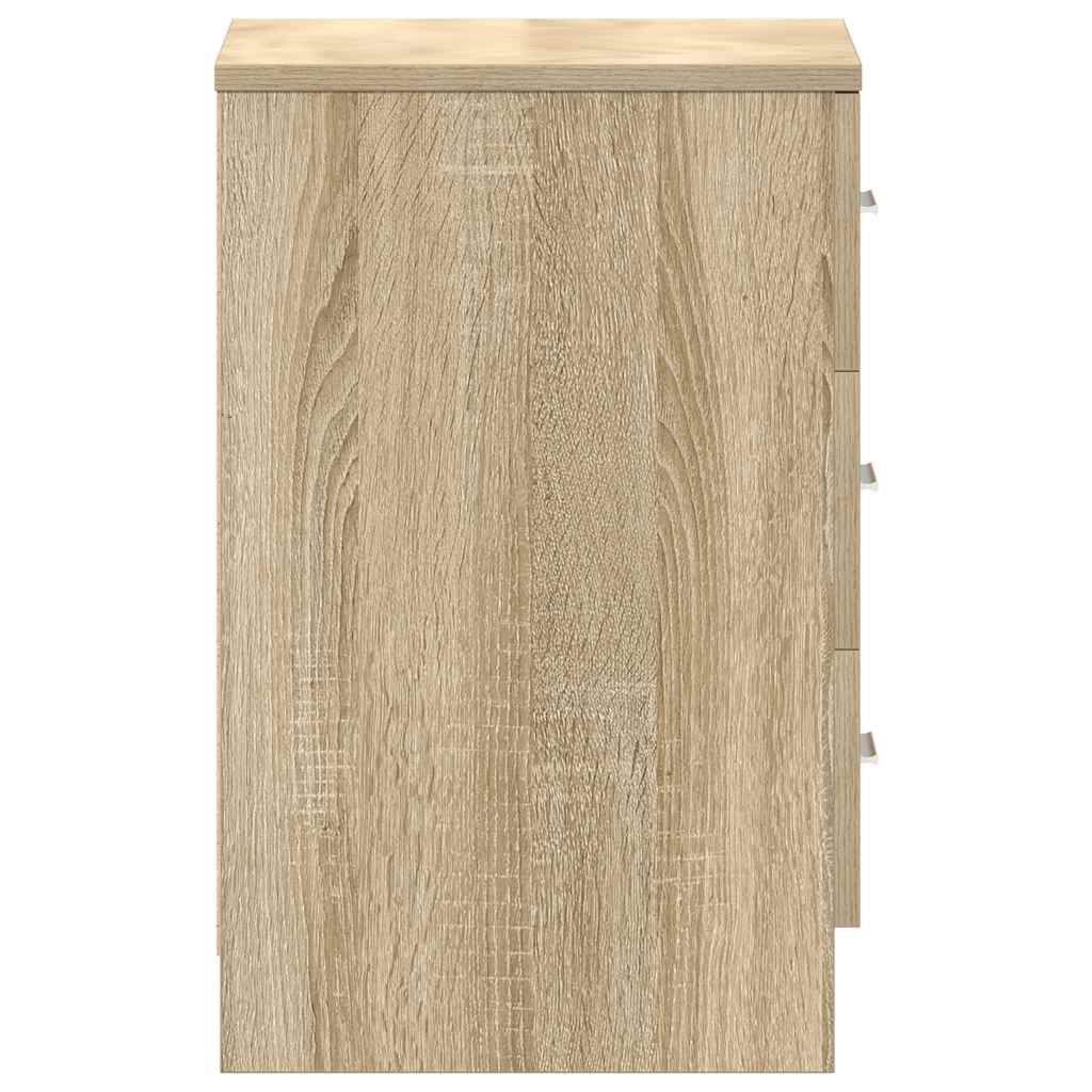 vidaXL Bedside Cabinet Sonoma Oak 38x35x56 cm Engineered Wood