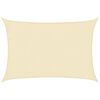 vidaXL Sunshade Sail 160 g/m² Cream 2x2.5 m HDPE