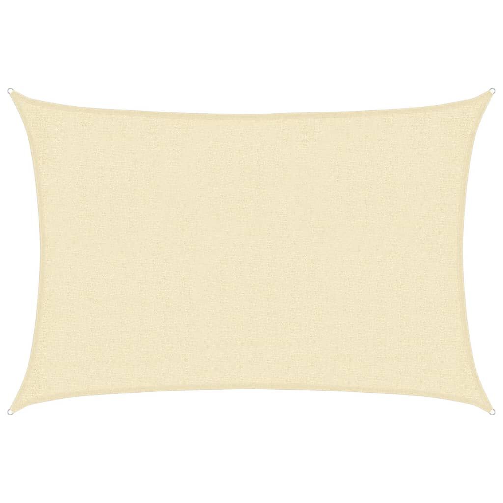 vidaXL Sunshade Sail 160 g/m² Cream 2x2.5 m HDPE