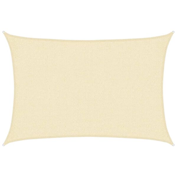 vidaXL Sunshade Sail 160 g/m² Cream 2x2.5 m HDPE