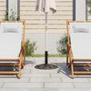 vidaXL Umbrella Base Bronze 12 kg 48 cm Cast Iron