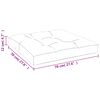 vidaXL Pallet Cushions 2 pcs Red Fabric