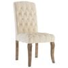 vidaXL Dining Chairs 6 pcs Beige Linen-Look Fabric