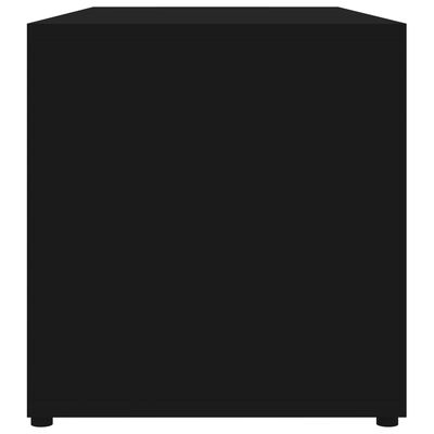 vidaXL TV Cabinet Black 80x34x36 cm Engineered Wood, black vidaXL TV Cabinet Black 80x34x36 cm Engineered Wood