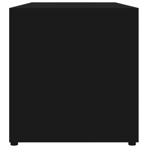vidaXL TV Cabinet Black 80x34x36 cm Engineered Wood
