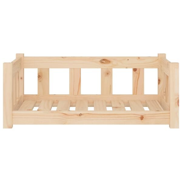 vidaXL Dog Bed 75.5x55.5x28 cm Solid Wood Pine