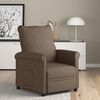 vidaXL Recliner Chair Brown Fabric