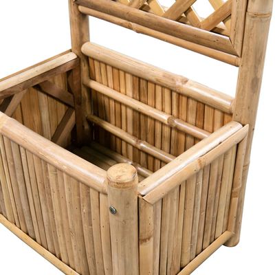 vidaXL Garden Raised Bed with Trellis Bamboo 40 cm,  vidaXL Garden Raised Bed with Trellis Bamboo 40 cm