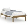 vidaXL Bed Frame | Honey Brown | Solid Pinewood | Single | Durable