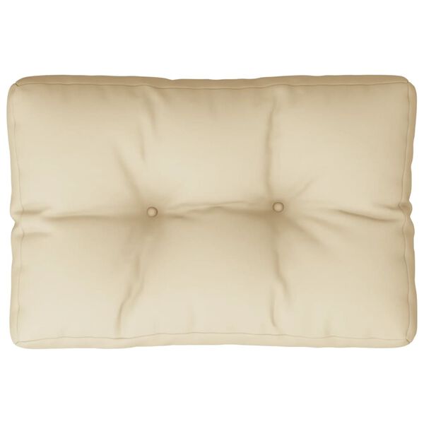 vidaXL Pallet Cushion Beige 50x40x12 cm Fabric