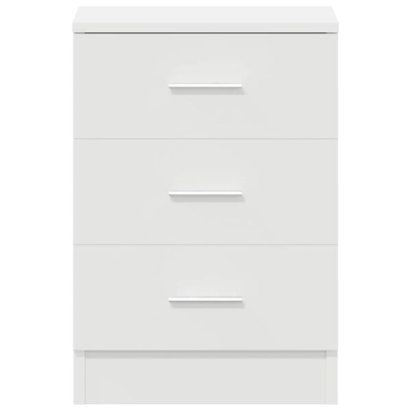 vidaXL Bedside Cabinets 2 pcs White 38x35x56 cm Engineered Wood
