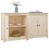 vidaXL Sideboards 2 pcs 70x35x80 cm Solid Wood Pine
