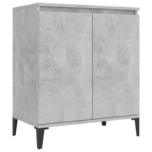 vidaXL Sideboard | Concrete grey | Engineered wood, Metal | 60x35x70 cm