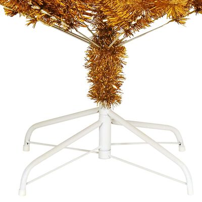 vidaXL Artificial Christmas Tree with Stand Gold 240 cm PET, gold vidaXL Artificial Christmas Tree with Stand Gold 240 cm PET