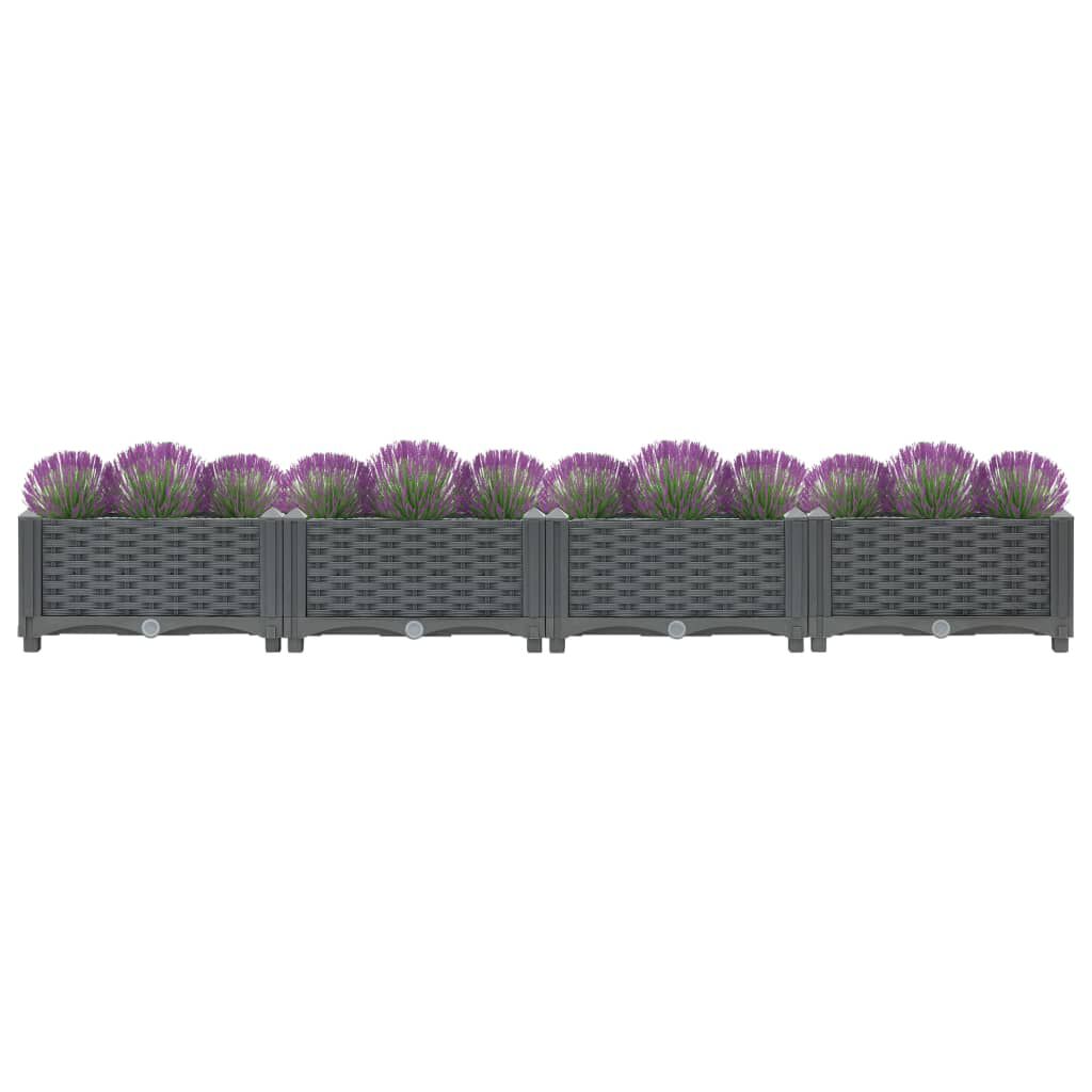 vidaXL Raised Bed 160x40x23 cm Polypropylene