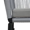 vidaXL Garden Chairs 2 pcs Anthracite PE Rattan