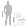 vidaXL Folding Garden Chairs 6 pcs 55x61x90 cm Solid Wood Teak