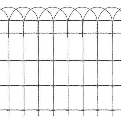 vidaXL Garden Border Fence Powder-coated Iron 25x0.65 m,  vidaXL Garden Border Fence Powder-coated Iron 25x0.65 m