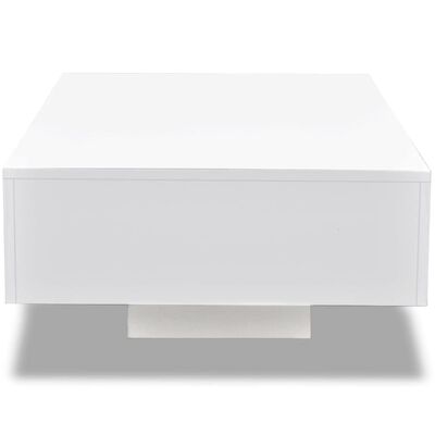 vidaXL Coffee Table High Gloss White, white vidaXL Coffee Table High Gloss White