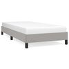 vidaXL Bed Frame without Mattress Light Grey 90x200 cm Fabric