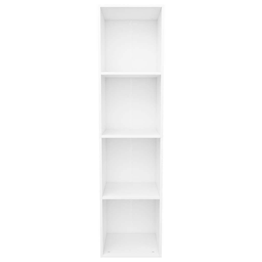 vidaXL Book Cabinet/TV Cabinet White 36x30x143 cm Engineered Wood