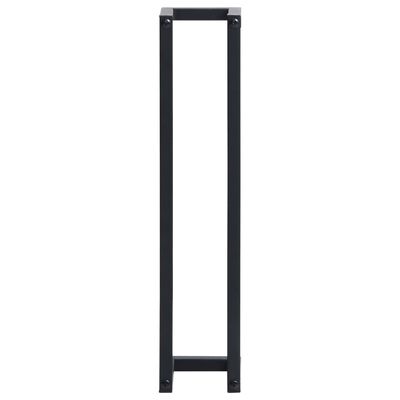 vidaXL Towel Rack Black 12.5x12.5x60 cm Iron, black vidaXL Towel Rack Black 12.5x12.5x60 cm Iron