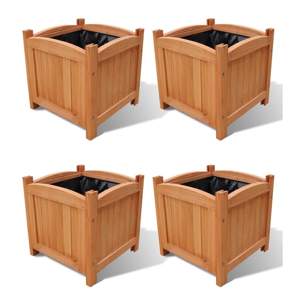 vidaXL Raised Beds 4 pcs 30x30x30 cm (2x41301)