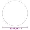 vidaXL Wall Mirror 50 cm Round Glass