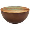 vidaXL Bowl-shaped Coffee Table Ø50x24.5 cm Solid Wood Reclaimed