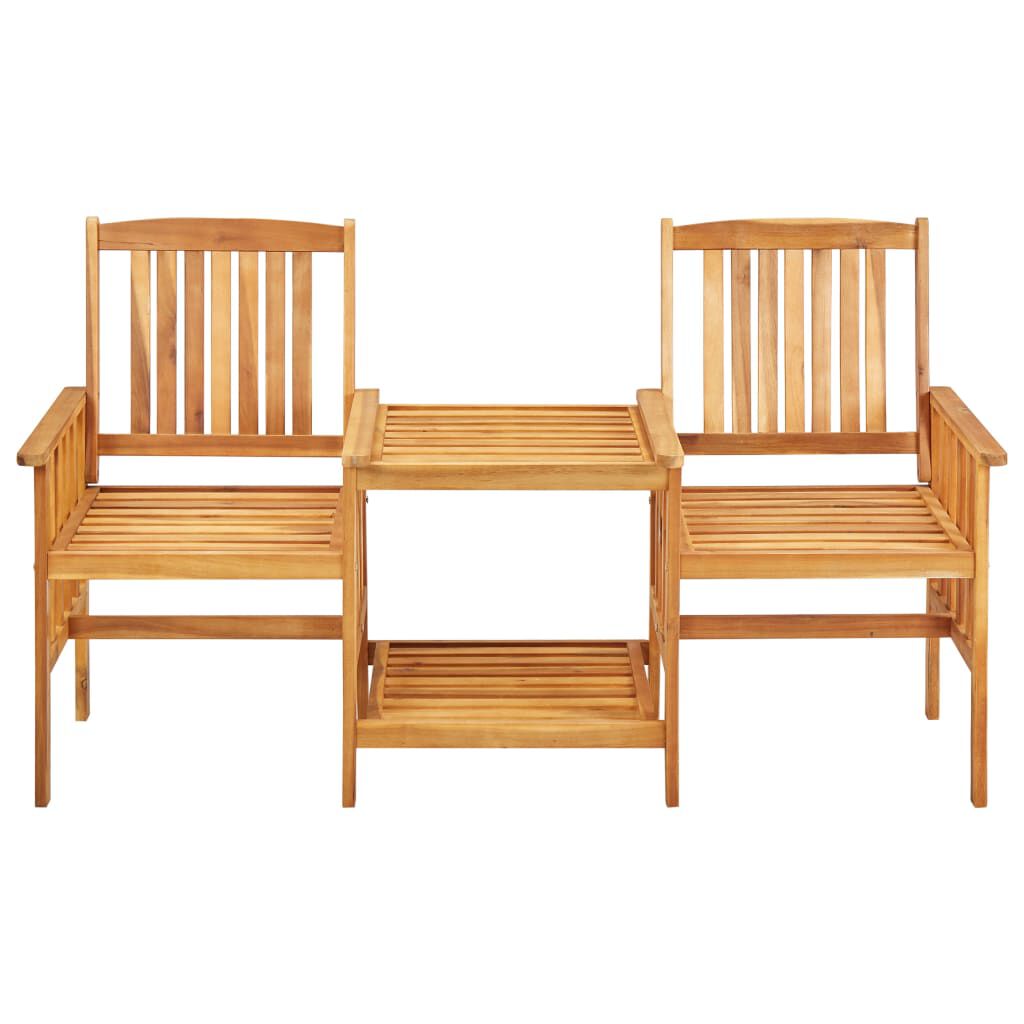 vidaXL Garden Chairs with Tea Table 159x61x92 cm Solid Acacia Wood