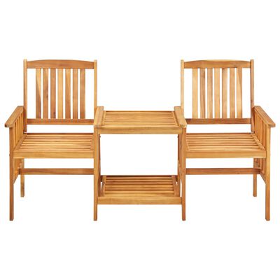 vidaXL Garden Chairs with Tea Table 159x61x92 cm Solid Acacia Wood,  vidaXL Garden Chairs with Tea Table 159x61x92 cm Solid Acacia Wood