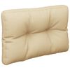 vidaXL Pallet Cushions 2 pcs Beige Fabric