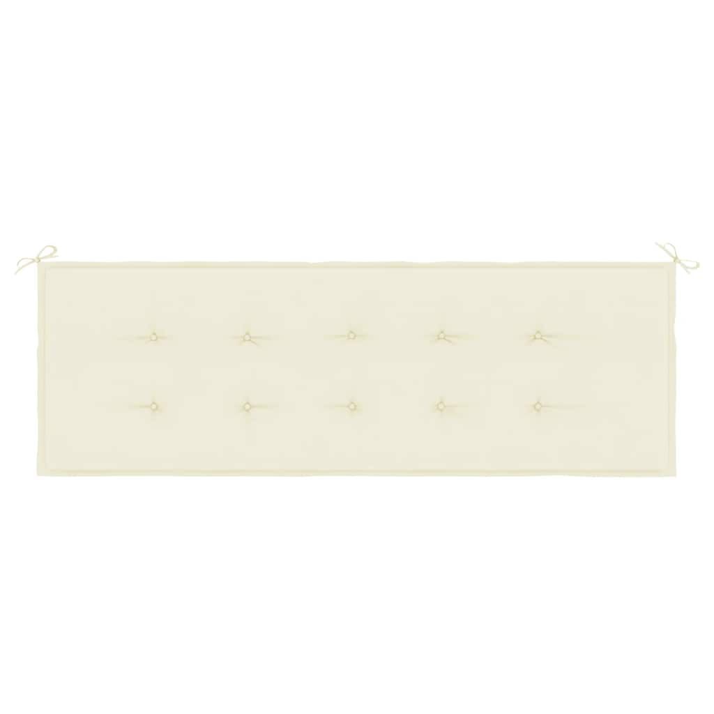 vidaXL Garden Bench Cushion Cream 150x50x4 cm Oxford Fabric