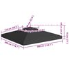 vidaXL 2-Tier Gazebo Top Cover 310 g/m² 3x3 m Black