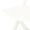vidaXL Folding Garden Chairs 2 pcs Plastic White
