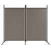 vidaXL 2-Panel Room Divider Anthracite 175x180 cm Fabric