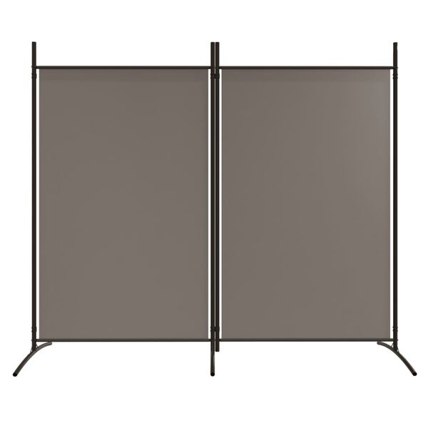 vidaXL 2-Panel Room Divider Anthracite 175x180 cm Fabric