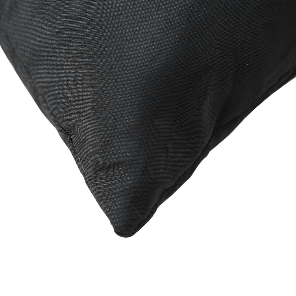 vidaXL Sofa Cushions 4 pcs Black 50x50 cm Fabric