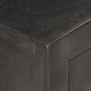 vidaXL Bedside Cabinet Black and Gold 40x30x50 cm Solid Mango Wood