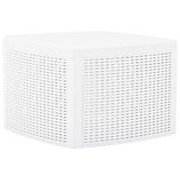 vidaXL Side Table White 54x54x36.5 cm Plastic, white vidaXL Side Table White 54x54x36.5 cm Plastic